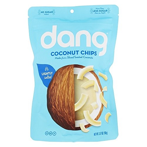 Dang Keto Toasted Coconut Chips | Lightly Salted Unsweetened | 1