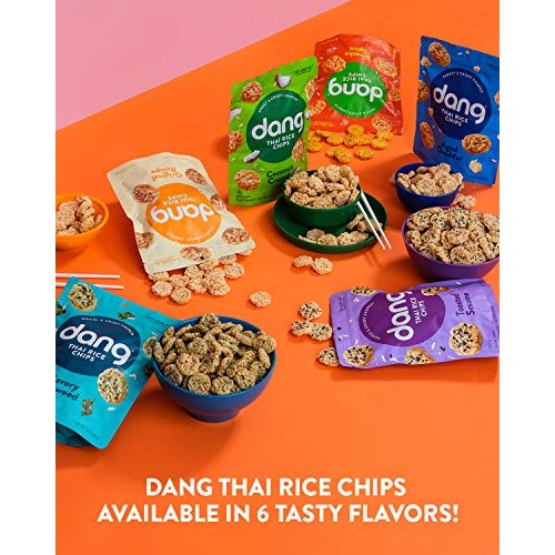 Dang Thai Rice Chips | Aged Cheddar | 12 Pack | Gluten Free, Soy