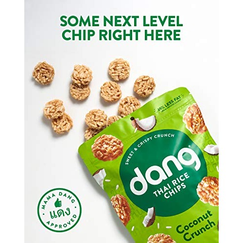 Dang Sticky Rice Chips | Coconut Crunch | 4 Pack | Vegan, Gluten