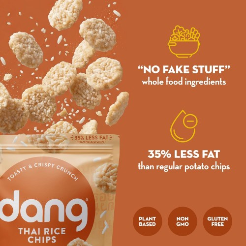 Dang Thai Rice Chips Original, 3.5 oz