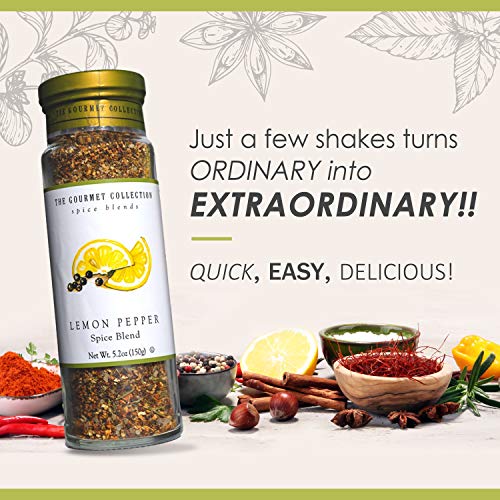 The Gourmet Collection Seasoning Blends Lemon Pepper Spice Blend...
