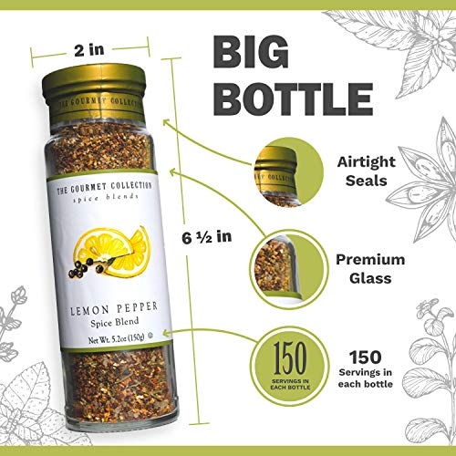 The Gourmet Collection Seasoning Blends Lemon Pepper Spice Blend...