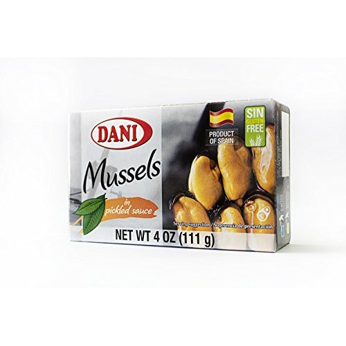 Dani Mussels In Pickled Sauce Escabeche Canned 4 Oz 110 G
