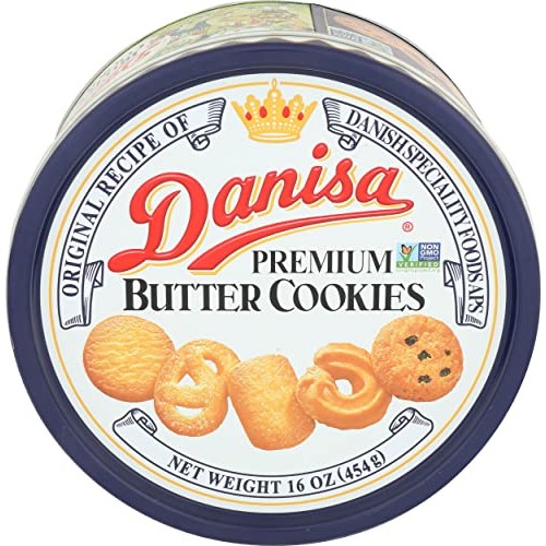 Danisa, Butter Cookies Tin, 16 Ounce Danisa, Butter Cookies Tin, 16 Ounce