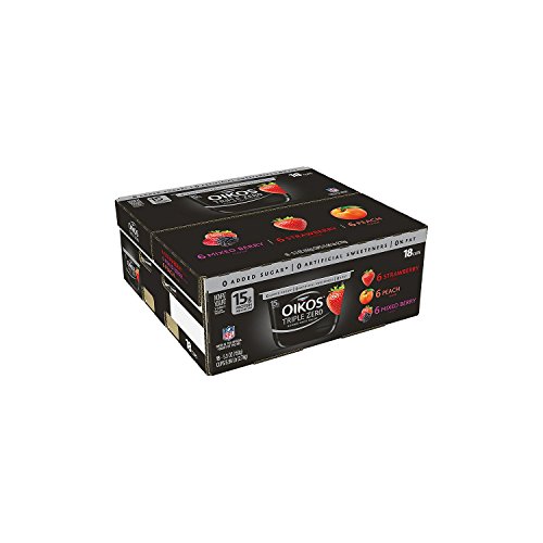 Dannon Oikos Triple Zero Blended Greek Nonfat Yogurt Variety Pac