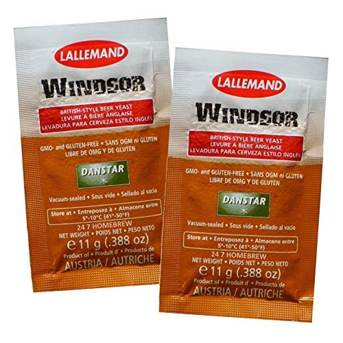 2X Danstar Windsor Beer Yeast 11G Fast Fermenting Premium Britis