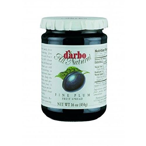 Darbo All Natural Fine Plum Fruit Spread, 16 Ounce