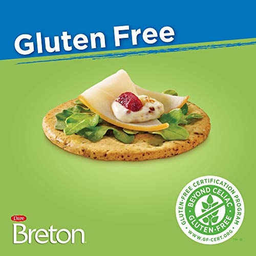 Dare Breton Gluten Free Crackers, Original With Flax, 4.76 Ounce