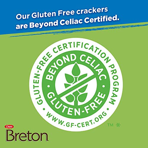 Dare Breton Gluten Free Crackers, Original With Flax, 4.76 Ounce