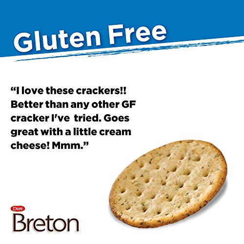 Dare Breton Gluten Free Crackers, Original With Flax, 4.76 Ounce