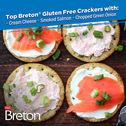 Dare Breton Gluten Free Crackers, Original With Flax, 4.76 Ounce