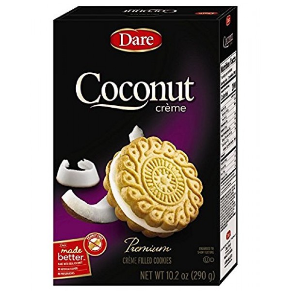 Dare Coconut Crème Cookies – Made with Real Coconut and No Artif...