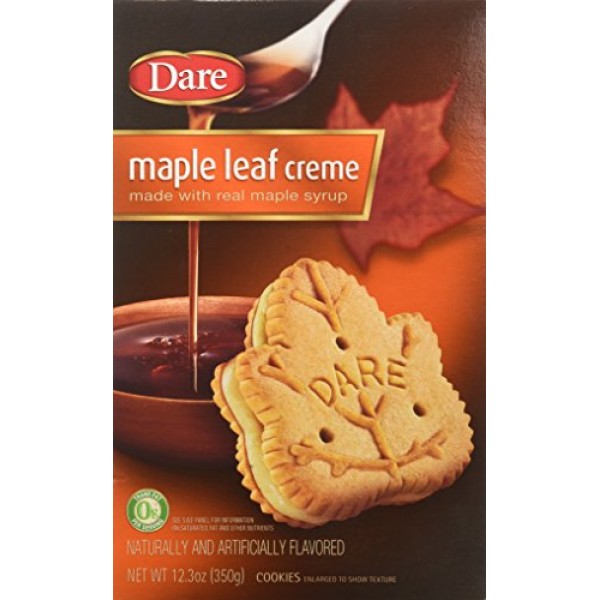 Dare Original Gourmet Maple Leaf Cream Pack Of 2 12.3 Oz Boxes