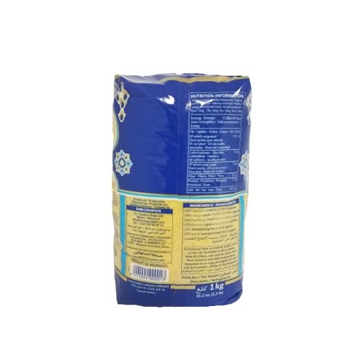 Dari Moroccan Couscous 1Kg, 2.2Lb Medium, 1 Pack
