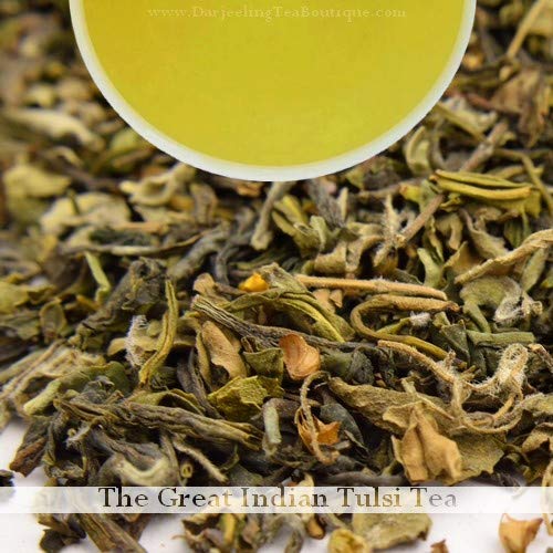 Indian Tulsi Holy Basil Organic Green Tea, 100Gm 3.52Oz Herb