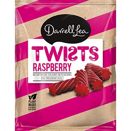 Darrel Lea Raspberry Twists Licorice, Made In Australia, 300G