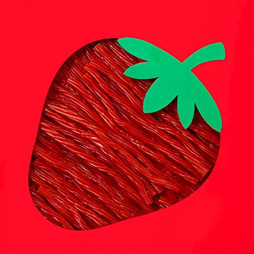 Darrell Lea Strawberry Real Twists Candy 10Oz Bag - Non-Gmo, No