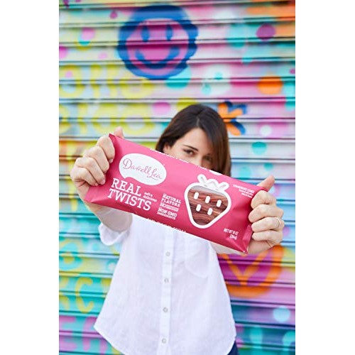 Darrell Lea Strawberry Real Twists Candy 10Oz Bag - Non-Gmo, No