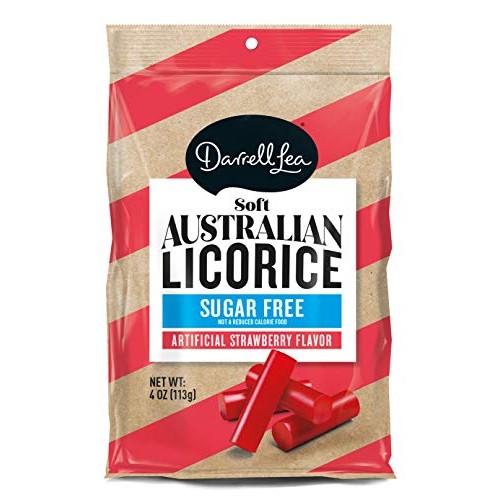 Darrell Lea Sugar Free Strawberry Soft Australian Made Licorice