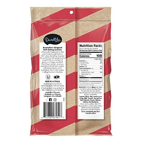 Darrell Lea Sugar Free Strawberry Soft Australian Made Licorice