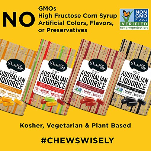 Soft Australian Black Licorice - Darrell Lea 7Oz Bag - Non-Gmo,