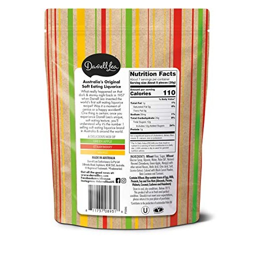 Soft Australian Mixed Fruit Licorice 8-Pack - Darrell Lea 8