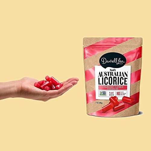 Soft Australian Strawberry Licorice 8-Pack - Darrell Lea 8 7