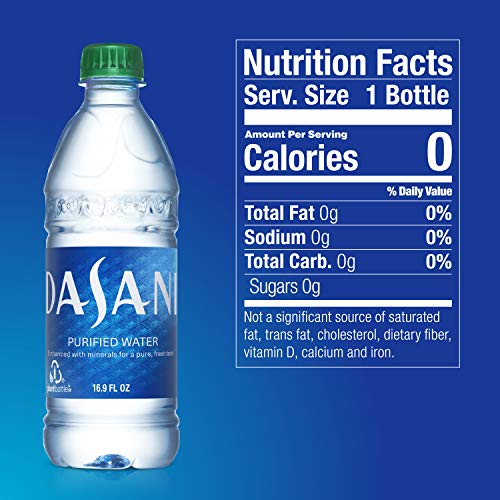 Dasani Purified Water Enhanced With Minerals, 16.9 Fl Oz Pack O