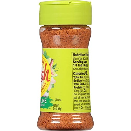 Dash Salt-Free Seasoning Blend, Fiesta Lime, 2.4 Ounce Pack of 8