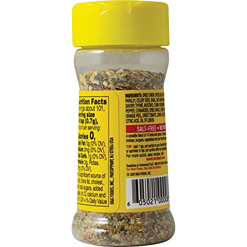 Dash Salt-Free Seasoning Blend, Original, 2.5 Ounce Pack of 8