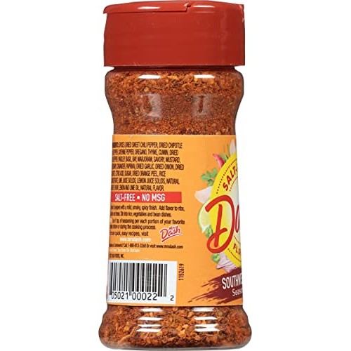 Dash Salt-Free Seasoning Blend, Southwest Chipotle, 2.5 Ounce P...