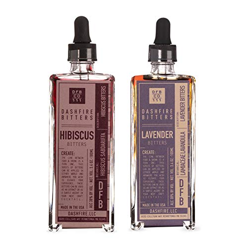 Dashfire Cocktail Bitters Floral Variety 2 Pack - Lavender &Amp; Hib