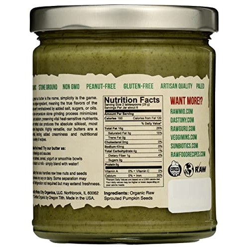 DASTONY Organic Sprouted Pumpkin Seed Butter, 8 OZ