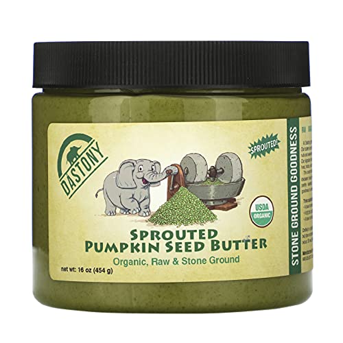Organic Sprouted Pumpkin Seed Butter, 16 oz 454 g, Dastony