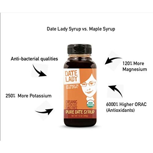 Award Winning Organic Date Syrup 18 Ounce Squeeze Bottle | 1 Ing