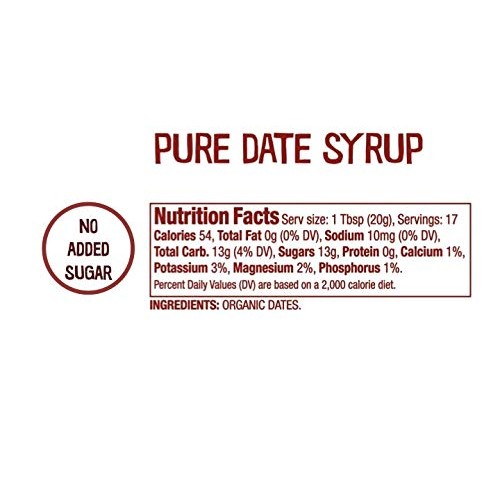 Date Lady Organic Date Syrup 12 Ounce Squeeze Bottle | Vegan, Pa