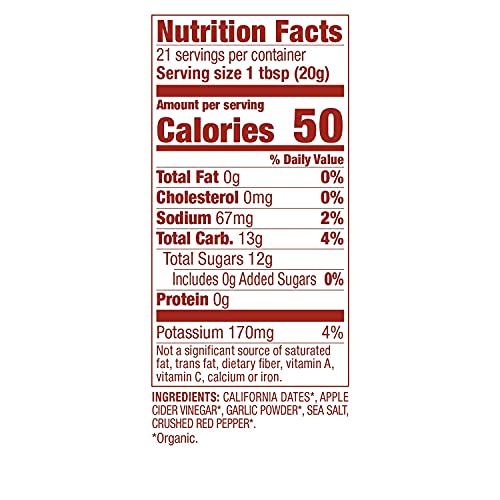 Date Lady Organic Sweet Chili Sauce | No Corn Syrup Or Cane Suga