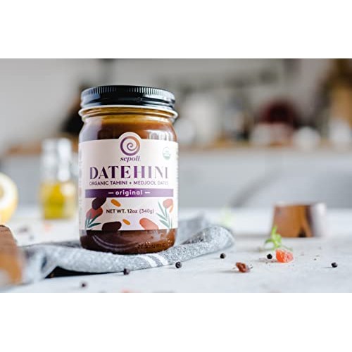 Datehini Organic Tahini and Medjool Date Spread Original, 12 Oz...