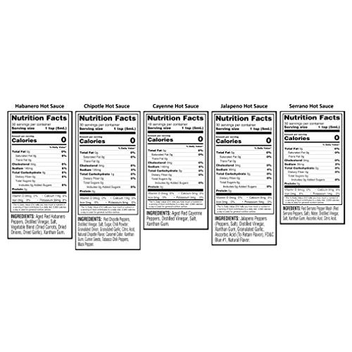 Datl Do-It Pepper Patch Hot Sauce Gift Set 5Flavors 23Fl.Oz. 6