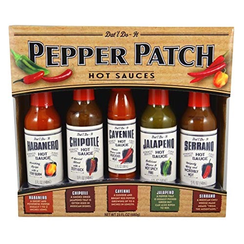 Datl Do-It Pepper Patch Hot Sauce Gift Set 5Flavors 23Fl.Oz. 6