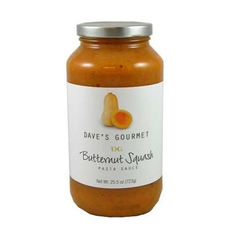 Daves Gourmet Butternut Squash Pasta Sauce, 25.5-Ounce Bottles