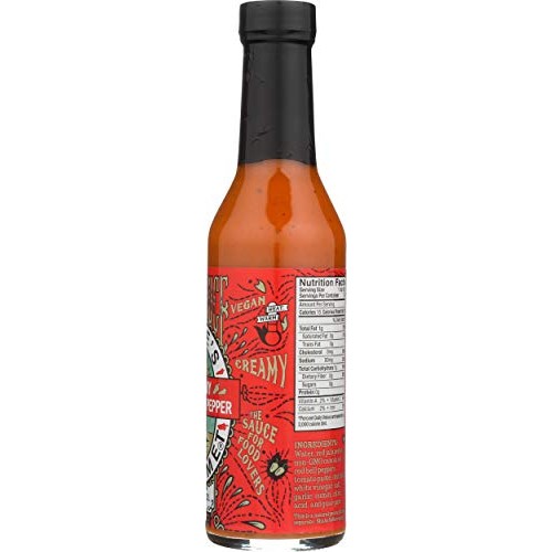 Daves Gourmet Creamy Garlic Red Pepper Hot Sauce, 8 Ounces