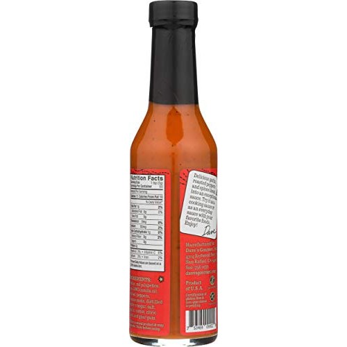 Daves Gourmet Creamy Garlic Red Pepper Hot Sauce, 8 Ounces
