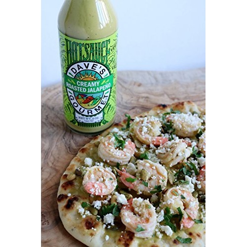 Daves Gourmet Creamy Roasted Jalapeño Hot Sauce, 8 Ounces