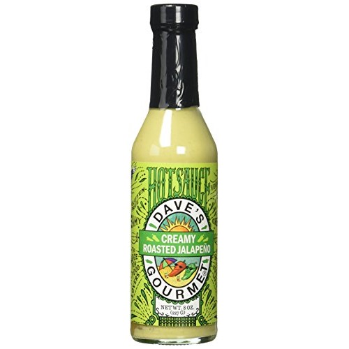Daves Gourmet Creamy Roasted Jalapeño Hot Sauce, 8 Ounces