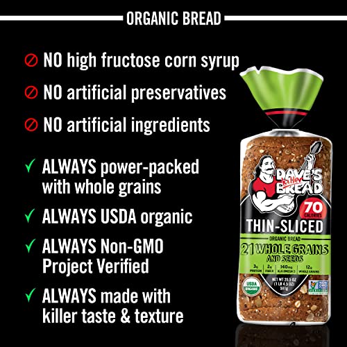 Dave’s Killer Bread Organic 21 Whole Grains and Seeds Bread - 27...