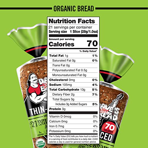 Dave’s Killer Bread Organic 21 Whole Grains and Seeds Bread - 27...