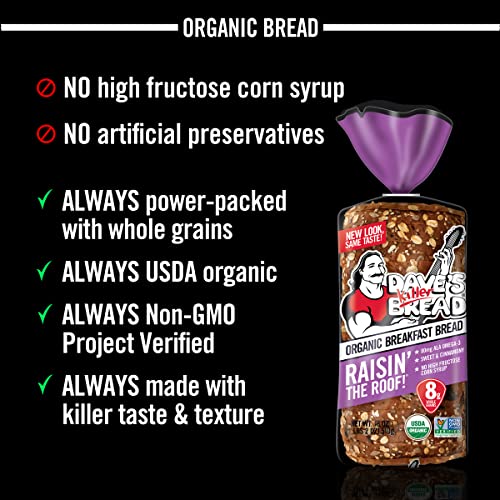 Daves Killer Bread Organic Cinnamon Raisin Bread - 18 oz Loaf