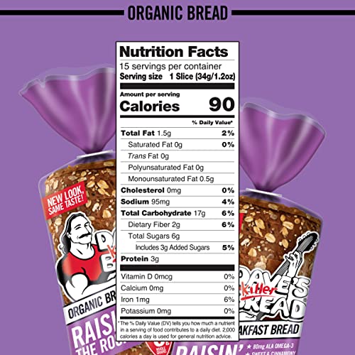 Daves Killer Bread Organic Cinnamon Raisin Bread - 18 oz Loaf
