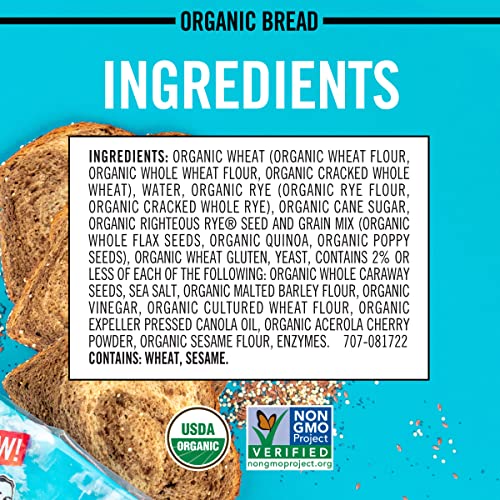 Daves Killer Bread Organic Righteous Rye Bread, 27 OZ